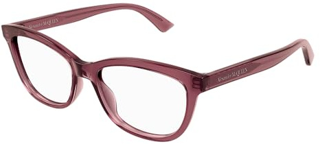 Alexander McQueen Sunglasses AM 0461 O- 004 Burgundy/Transparent