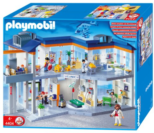 PLAYMOBIL 4404 - Großes Krankenhaus mit Einrichtung
