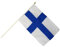 Flaggenfritze Stockflagge Finnland - 30 x 45 cm