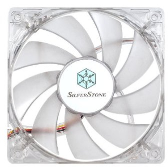 Silverstone Tek 120mm High Airflow and Less Noise with 9-Bladed Design Computer Case Fan with Blue LED Cooling, Blue FN121-P-BL
