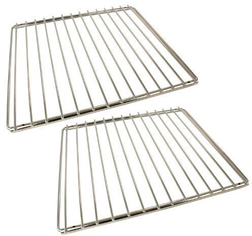 Universal Chrome Plated Adjustable Locking Arm Oven Cooker Shelves (Pack of 2)