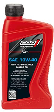 CAR1 Motoröl 10W-40 Leichtlauf High Performance Motor Motoren Öl Benzin Diesel Ottomotor Benzinmotor Dieselmotor Engine Oil 1L
