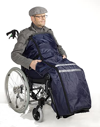 HeRo24 Schlupfsack - Rollstuhlsack Wind & Wasserdicht (blau)