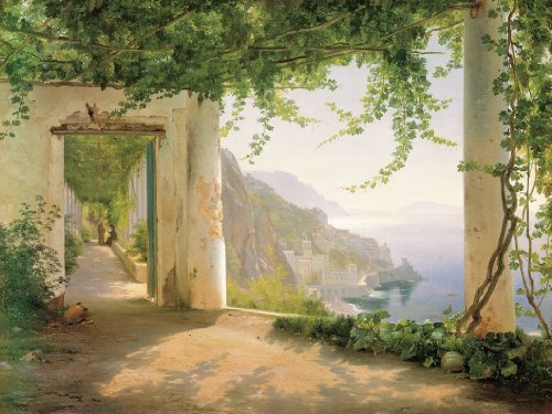 Poster / Kunstdruck 101x76 AMALFI CAPPUCCINI -Italien Küste Toskana Landschaft Neu