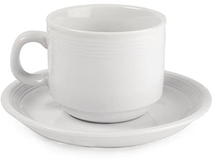 Olympia U084 Linear Stapeln, Tee Tasse, weiß (12 Stück)