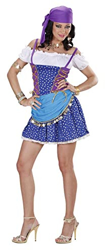 W WIDMANN MILANO Party Fashion, Kostüm LIGHT BLUE GIPSY, hochwertige Materialien, farbenfrohes Design, inklusive Zubehör, vielseitig für verschiedene Anlässe, in mehreren Größen erhältlich