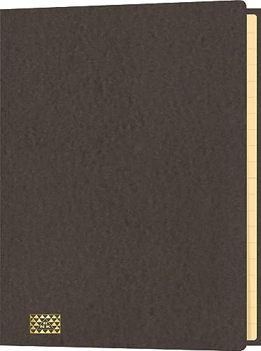 RNKVERLAG 4618-8 - Konferenz- und Ordnungsmappe mit Gummizug, Maße (BxH) 245 x 345 mm, bis DIN A4, 20 Fächer, braun, 1 Stück
