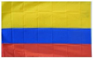 Fahne Flagge Kolumbien mit 2 Metallösen ca. 90 x 150 cm profimaterial