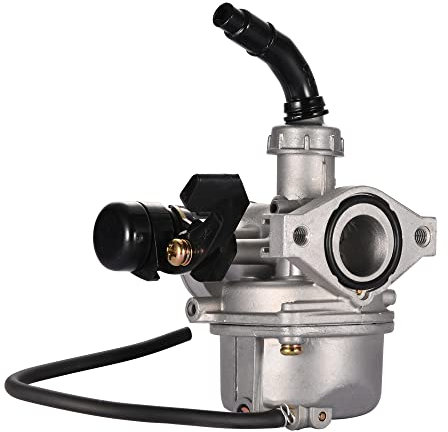 GOOFIT Carburador 19 PZ19 Minimoto Aluminio Chino Manual Choke reemplazo para 2 Tiempos 50cc 70cc 90cc 110cc Mini Quad Pit Bike Go Kart Ciclomotor y Scooter Plata