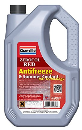 Granville 2603B Zerocol Red Anti Freeze, 5 Liter