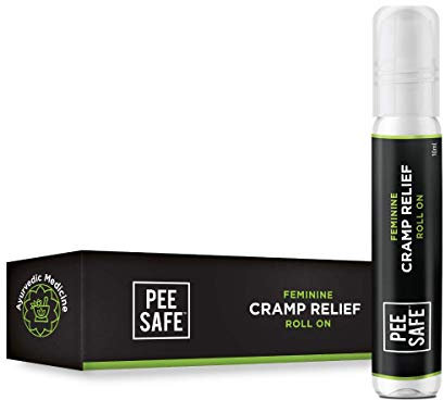 PEESAFE Feminine Cramp Relief Roll On(10 ml) | Instant & Continuous Pain Relief | Period Cramp Relief | Period Pain Relief | Menstrual Pain Relief | Endometriosis Pain Relief | Leaves No Stain