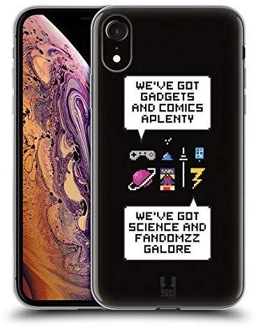 Head Case Designs Gadgets Y Fandom Nerdy Pixel Art Carcasa de Gel de Silicona Compatible con Apple iPhone XR