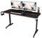 sogesfurniture Gaming Tisch 140cm Gaming Schreibtisch, Gamer Computertisch PC Tisch mit Großer Mausunterlage, Getränkehalter, Kopfhörerhaken, ST-Eagle-1400BK-BH