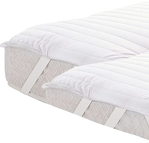 OEKO-TEX Garanta Matratzenauflage Soft and Care 2er-Pack Baumwolle weiß Größe 90x190 cm