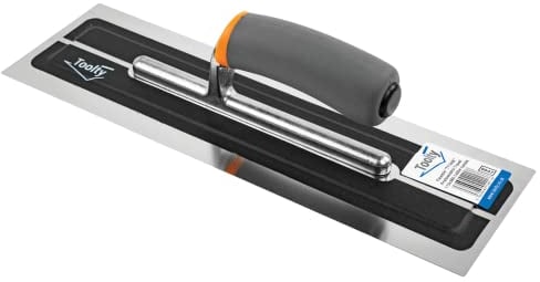 Toolty, Cazzuola flessibile in acciaio inox con impugnatura morbida, 35,6 cm