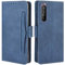 HualuBro Coque pour Sony Xperia 1 II, Housse à Rabat en Premium PU Cuir Flip Cover Case Antichoc Portefeuille Etui pour Sony Xperia 1 II Coque, Bleu