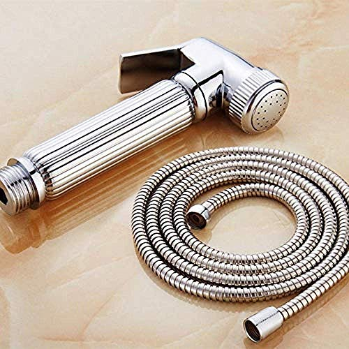 SLRMKK Handheld Bidet Sprayer, Handheld Bidet Bidet Wasserhähne Edelstahl Badezimmer Duschkopf Kit Zubehör - Fashion Booster Bidet Washlet WC Spritzpistole Set Toilette Vaginal Anal Reinigungssch