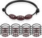 Huhebne 20 StüCke Baseball ArmbäNder, Baseball ArmbäNder, Baseball Perlen, Verstellbar, Sportball Armband, FußBall