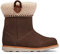 Clarks Corona Loop T, Stivali da Neve Bambina, Noce Scamosciata, 23 EU