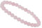 ELEDORO Stretch Armband aus echten Edelstein-Perlen (6mm) – Perlenarmband für stilvolle Eleganz (Rosenquarz)