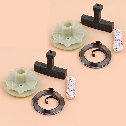 Luxuypon Recoil Spring Starter Pulley Kit Gasoline Chainsaw Parts Compatible with Mcculloch MACCAT 335 338 435 440 545008015