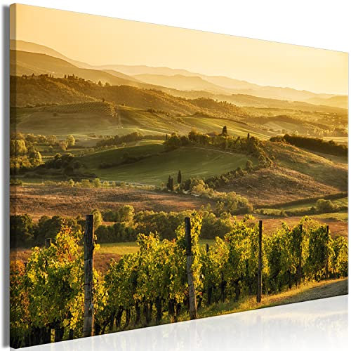 murando Quadro Paesaggio 120x80 cm 1 pezzo Stampa su tela in TNT XXL Immagini moderni Murale Fotografia Grafica Decorazione da parete Toscane Montagna Alberi Natura c-B-0666-b-a