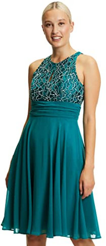 Vera Mont Vera Mont Damen 0223/4825 Kleid, Dark Emerald, 40