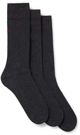 HUGO Mens 3P RS UNI COLORS CC Three-pack of cotton-blend socks in a regular length