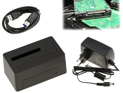 KALEA-INFORMATIQUE Docking Station para Disco SAS USB3.0 5G Link, Fuente de alimentación 12V 2A. Soporta 18TB - USB Serial Attached SCSI SAS HDD Dock