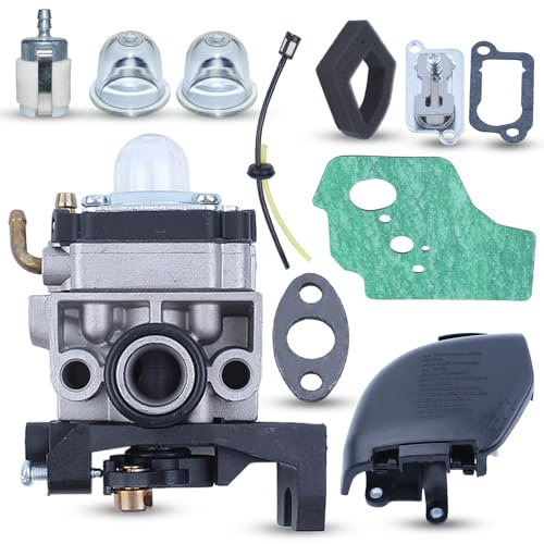 Atunee Carburateur pour Honda GX35 HHT35 HHT35S 4 Temps avec Couvercle du Filtre à Air Conduite de Carburan Joint de Silencieux Remplacer 16100-Z0Z-034 Générateur Moteur Tondeuse à Gazon