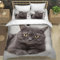 XPINGO Kinder Bettwäsche Katze 135x200 cm 2teilig Jungen und Mädchen 100% Mikrofaser Sommer Weiche Winter Warm Bettbezüge 3D Tier Katze Bettbezug mit Kissenbezüge 80x80 cm