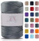 Makromecity Makramee Garn 2mm x 230m Premium Polyester Macrame Cord Polypropylene Yarn für Handwerk Wohndekorationen Platzteller Umhängetasche Handtasche Runner Schnullerkette 20 Farbe