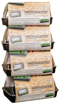 Samuel ALEXANDER 4 x 38cm Unheated Seed Starter Tray Grostart Midi Propagator Indoor Seedling Planter