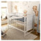 Generisch Baby Delux Babybett 60x120 weiß Kinderbett Mia mit Matratze mit Teddybären Motiv (Babybett mit Matratze)