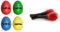 CASCHA Egg Shakers Rasseleier I Percussion Musikintrument I 4 Stück, HH 2003, rot, blau, gelb, grün & TIGER MAR28-RD Mini Egg Kinder-Maracas - Percussion Shaker Instrument - Rot - Ein Paar
