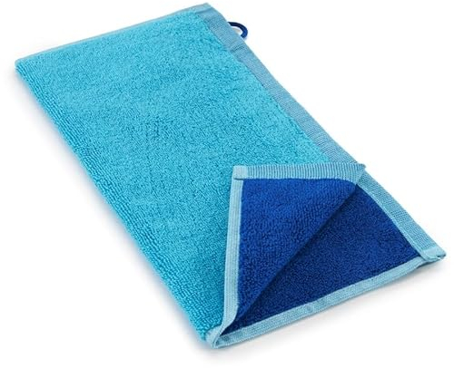 Bassetti New Shades Seiftuch aus 100% Baumwolle in der Farbe Türkis T1, Maße: 30x30 cm - 9328124