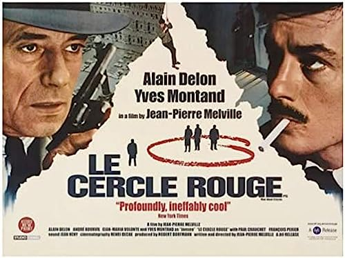 Poster Le Cercle Rouge The Red Circle Französisch Italien Vintage Film Poster Wand Kunst Leinwand Malerei Home Decor 50X70Cm Kein Rahmen