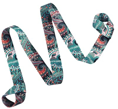 1 Stück Yogamatte Tragegurt, Verstellbare Yogamatten-Carrying Strap,Yoga Mat Harness Strap Sling, Fitnessübungsgurte, Stretch-Pilatesgurte, Rückenpolstergurte, Trainingswiderstandsgurte (Grün)