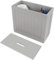 AAMEN Clear Grey Bathroom Storage Unit, Compact Wooden Shaker Bathroom Boxes, Multi-Purpose Cleaning Tidy Boxes, Toilet Caddy Storage Box (37 x 17 x 33cm; 3.2 Kg) (Grey Bathroom Box)