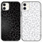 Yoedge 2 Pack Black Leopard Phone Case Compatible with iPhone 12 mini 5,4, Ultrathin Soft Silicone with Aesthetics Pattern, Shockproof Bumper Protector Matte Girls Cover for iPhone 12 mini, Cheetah