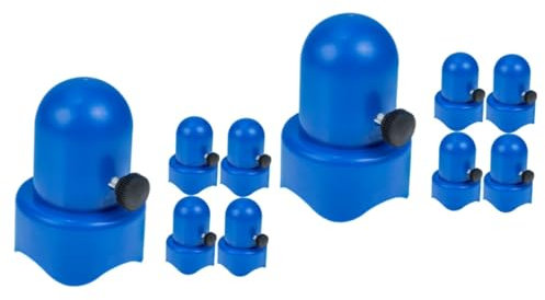 Yardwe 10 Sätze Trampolinzubehör Kappen Ersatzteile für Trampolin-Ersatzstangen professionelle Stangenabdeckung obere Abdeckung Deckel Sprungbett kleines Trampolin Schutz