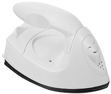 Mini Plancha 220v Enchufe Eu, Cerámica Abs, 60-300w | Plancha Pequeña Costura, Onda Curvada, Calienta a 180 °c, Orificio de Emisión, Blanco