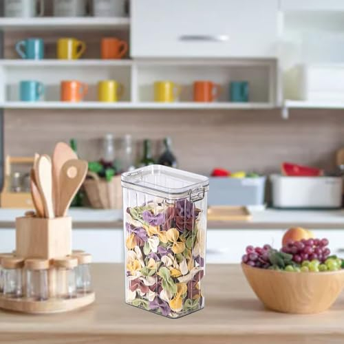 Haofy Recipiente de Almacenamiento de Alimentos Transparente de Gran Capacidad con Excelente Sellado para Frigorífico de Cocina