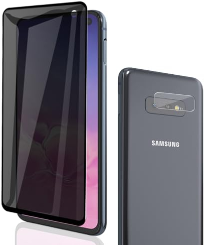 Phlleyaa Schutzfolie für Galaxy S10E für Panzerglas Sichtschutz，Displayschutz [1 Stück],9H Härte/Anti- Kratzer/Bläschenfrei/Anti-Spy Panzerfolie für Galaxy S10E Panzer Schutz Glas