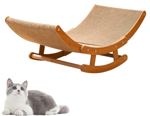 Kratzpappe Für Katzen,Kratzbretter Katze,Schaukelbett Sofa Katze,Kratzmatte Katze Spielzeug Kratzmöbel Wellpappe,Katzen Kratzbrett Rund Aus Qualitäts-Pappe (M)