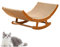 Kratzpappe Für Katzen,Kratzbretter Katze,Schaukelbett Sofa Katze,Kratzmatte Katze Spielzeug Kratzmöbel Wellpappe,Katzen Kratzbrett Rund Aus Qualitäts-Pappe (M)