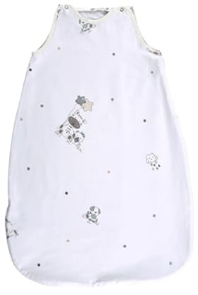 Lorelli Baby-Sommerschlafsack Summer, Länge 100 cm Breite 50 cm, 100% Baumwolle weiß grau
