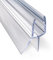 minify Duschdichtung für Glastüren (5-8mm) – Dichtung Dusche Glastür Transparentes U-Profil mit Milchglas-Dichtlippen in verschiedenen Längen erhältlich [ 4 x 100CM ]