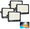 Sararoom Strahler Fluter Flutlicht Scheinwerfer - 4er 200W 272 LED 20000LM Kaltweiß 6500K, IP65 Wasserdichte Flutlichtstrahler Außen-Sicherheitsbeleuchtung für Garten Garage Hof Auffahrt Türen Flur
