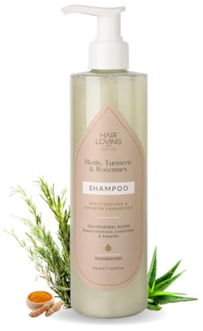 Hair Loving™ Silk Renewal Shampoo 300ml – Biotin & Rosemary Shampoo for Hair Growth & Loss | Sulfate-Free Scalp Cleansing Wash for Women with Thinning Hair, Menopause & Postpartum Care